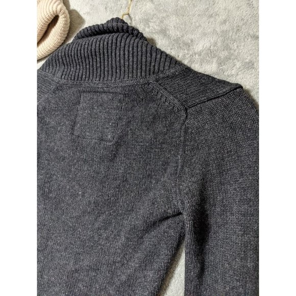 🍑AMERICAN EAGLE Women Sweater Knit Pullover Fall Winter Solid Gray Slim XS(0-2) - Picture 5 of 13